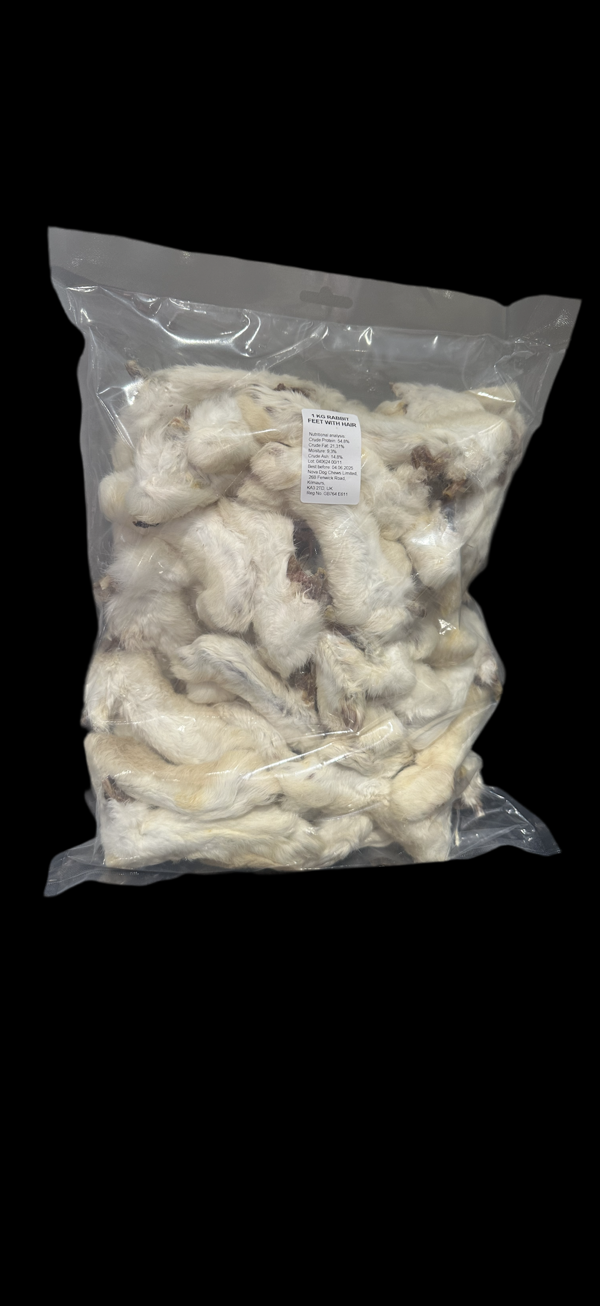 Hairy Rabbit Feet 1KG