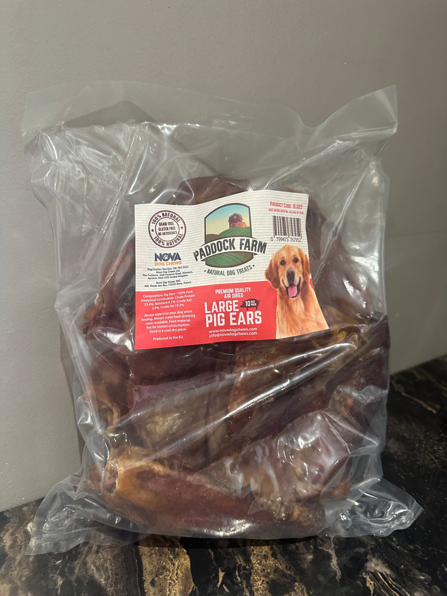 Large Pig Ears 10 Pack