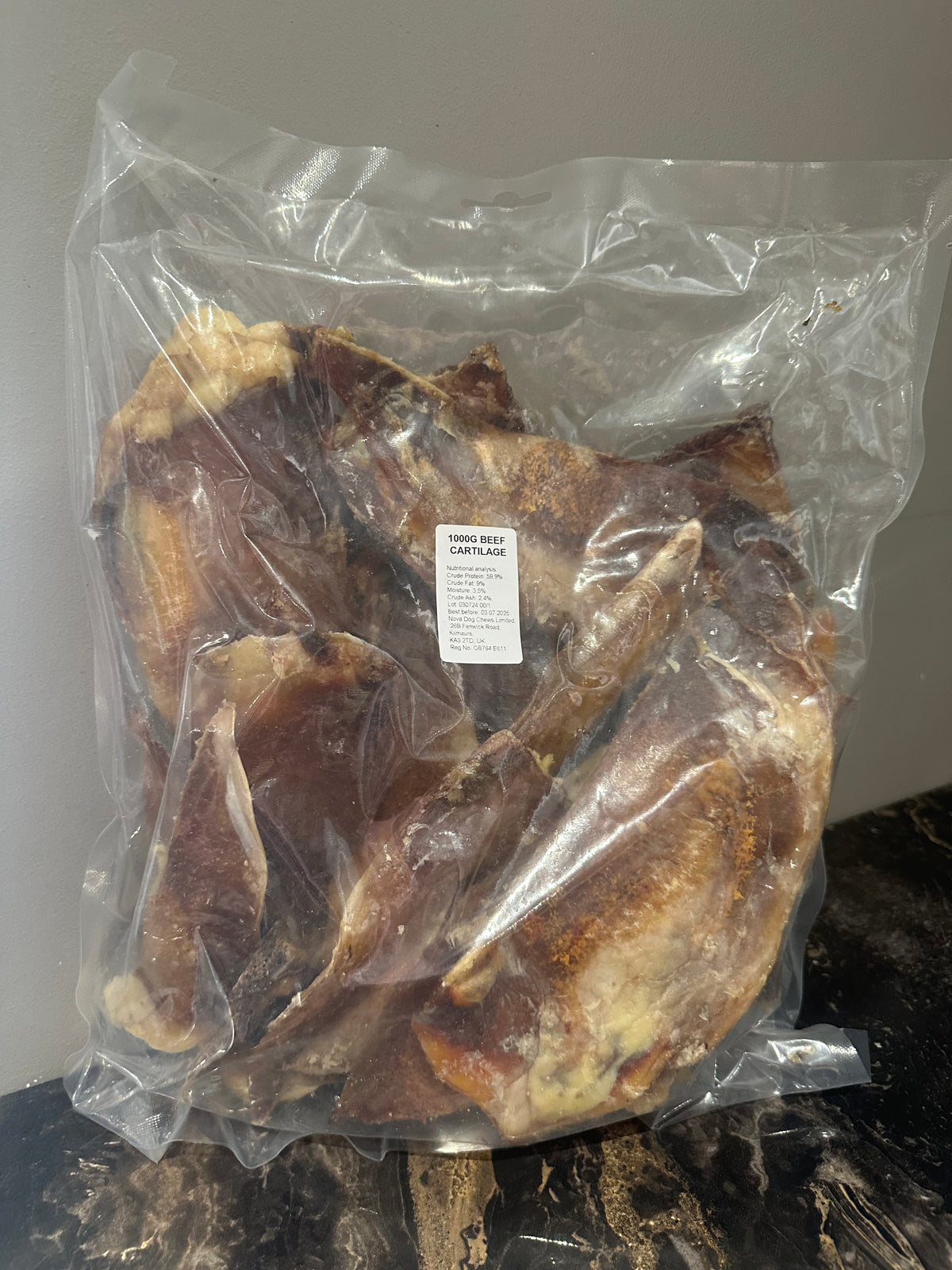 Moon Bone- Beef Cartilage 1KG