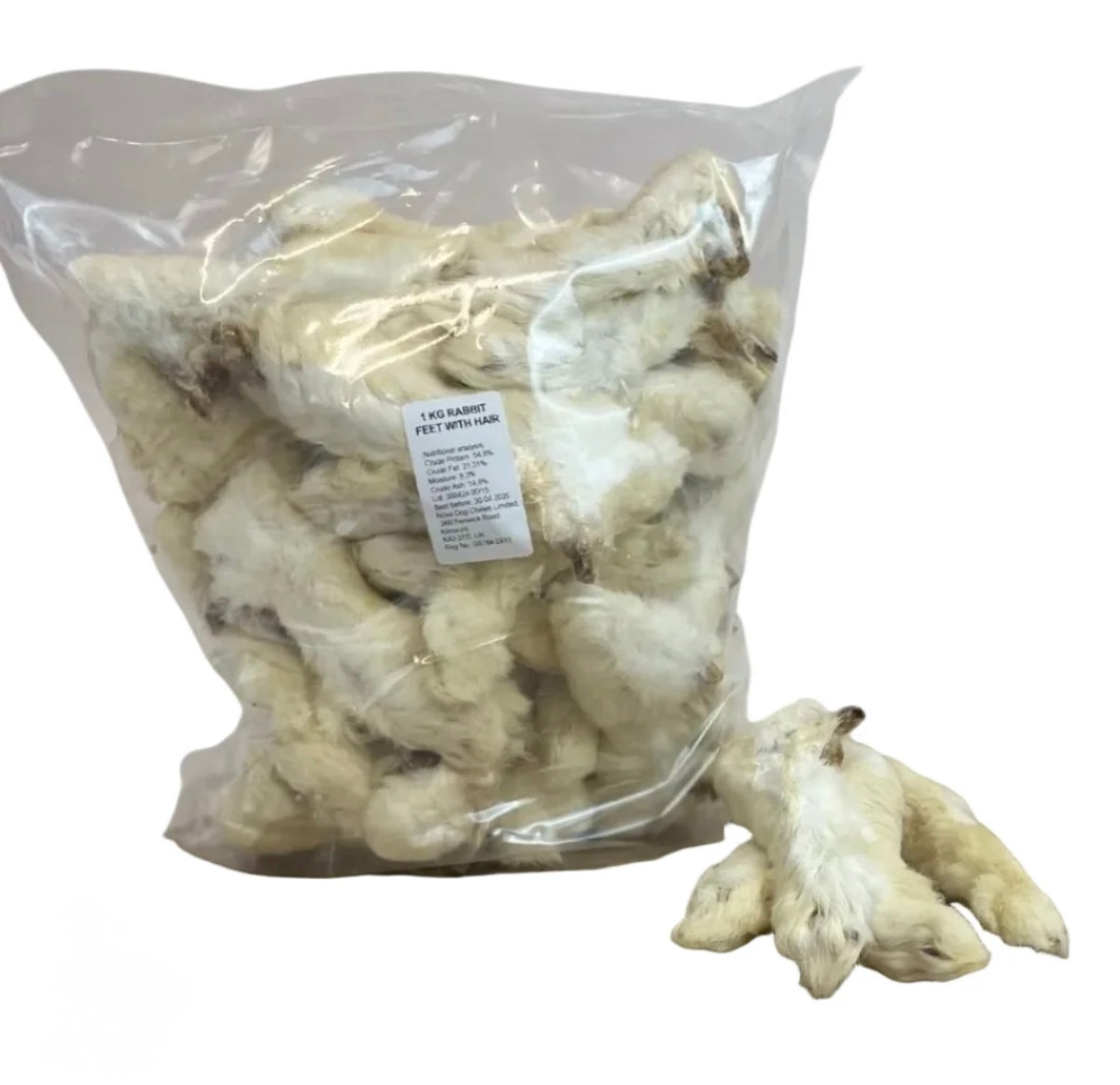 Hairy Rabbit Feet 1KG