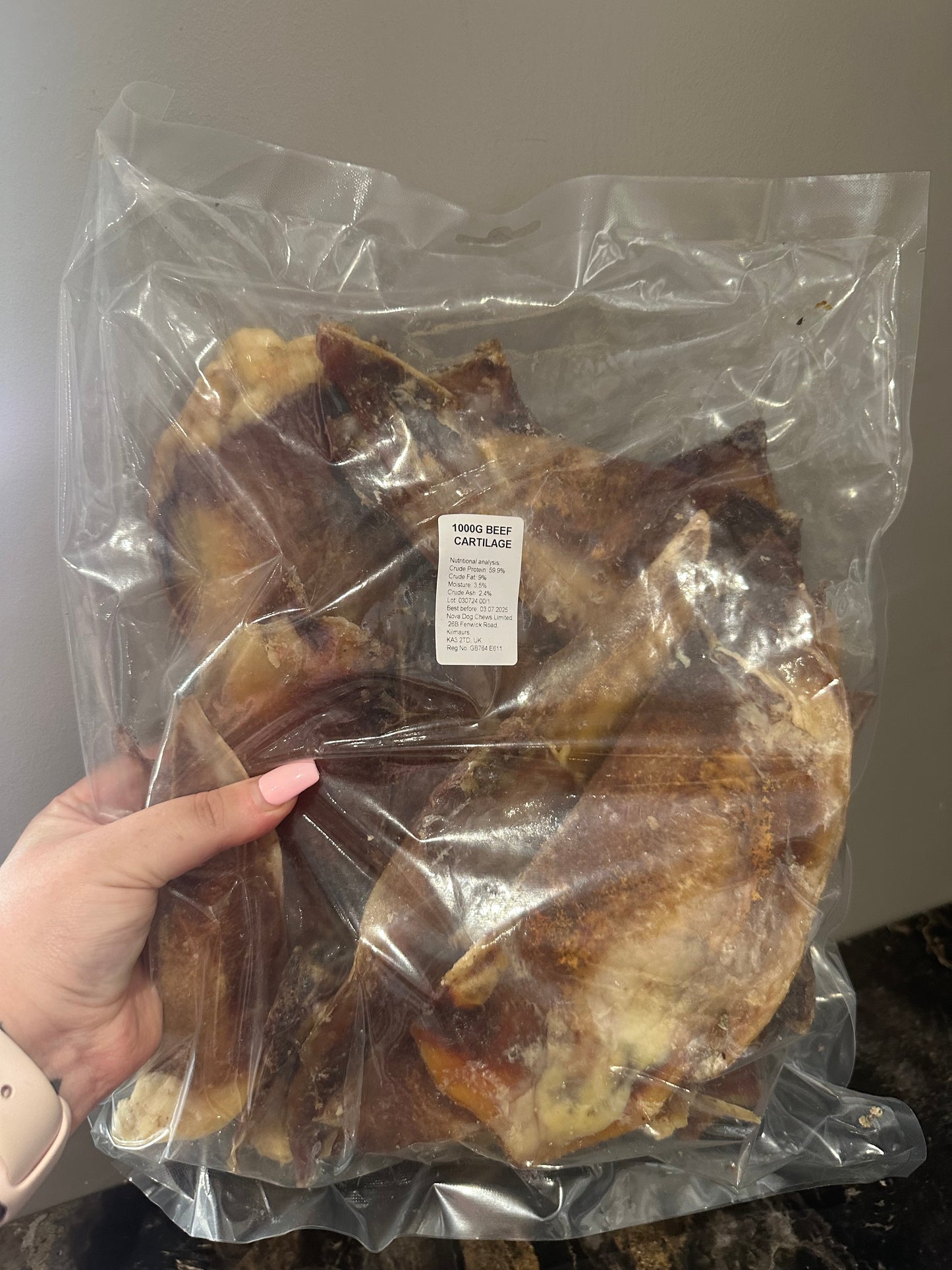 Moon Bone- Beef Cartilage 1KG