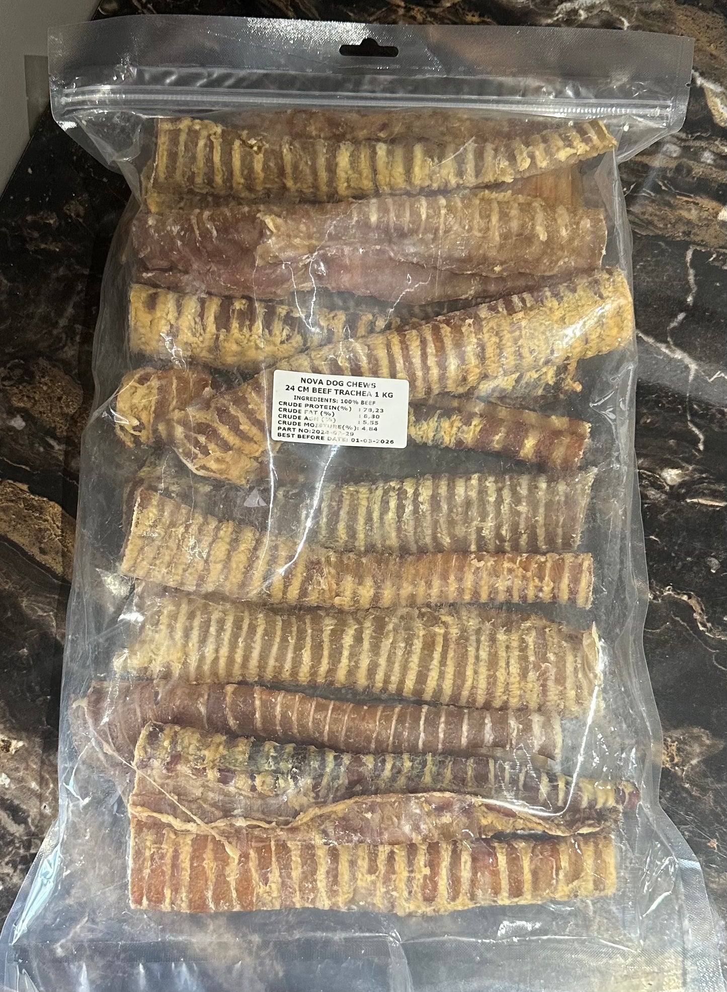 1KG Beef Trachea - 24cm