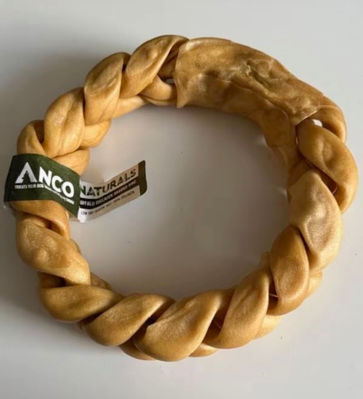 Anco Naturals Giant Buffalo
Collagen Braided Ring