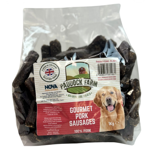 1KG Pork Sausages (Single Protein)